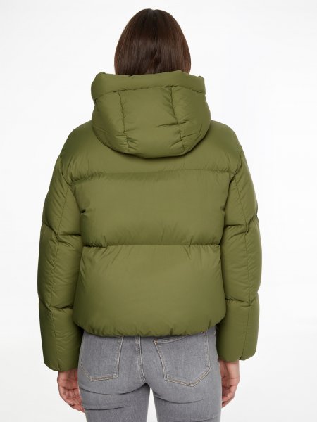 ladies hooded down coat