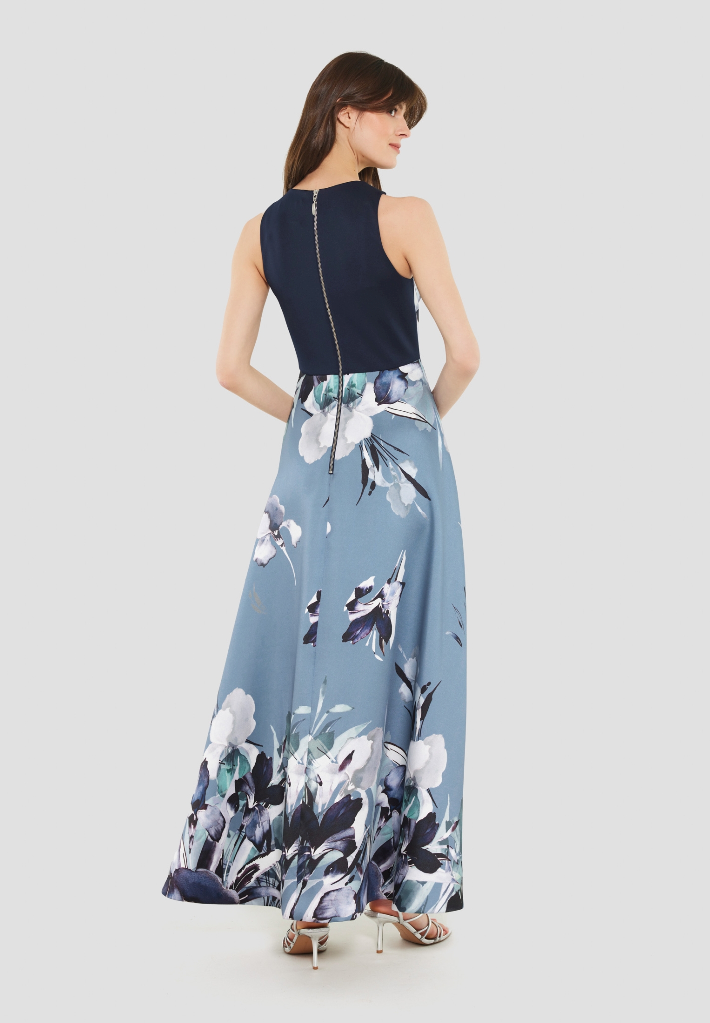 Coast fabien print outlet maxi dress